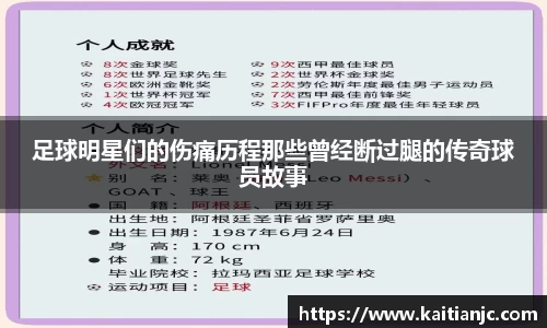 足球明星们的伤痛历程那些曾经断过腿的传奇球员故事